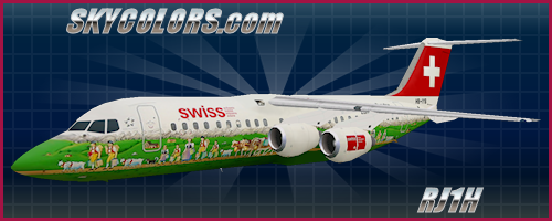 FMAI BAe 146-300/Avro RJ100 Swiss Shopping Paradise HB-IYS